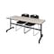 Kobe Rectangle FlipTop Table, 72" W, 29" H, Laminate Top, Maple MKFT7230PL44BK - alternate 1